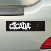 Bumpersticker zonder titel (Op auto)