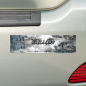Bumpersticker zonder titel (Op auto)