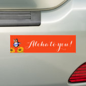 Bumpersticker zonnebloempitten (Op auto)