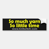 Bumpersticker - Zoveel Yarn (Voorkant)
