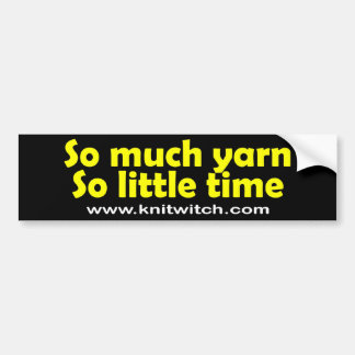 Bumpersticker - Zoveel Yarn