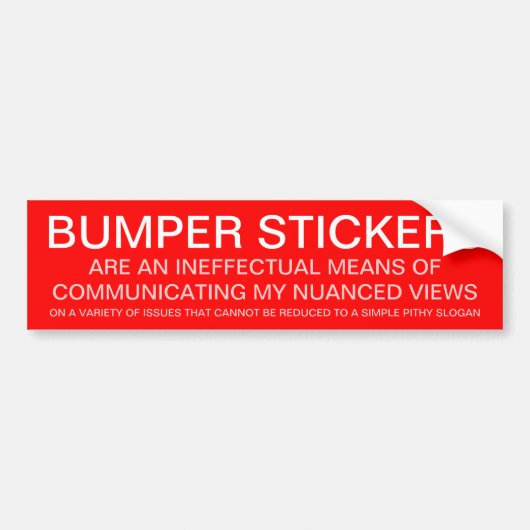 Bumperstickers (Voorkant)