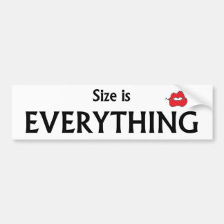 Bumperstickers alles draait om maat