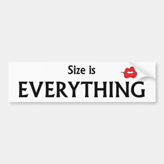Bumperstickers alles draait om maat (Voorkant)