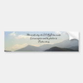 Bumperstickers: Berglandschap met psalm Bumpersticker (Voorkant)