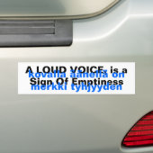 Bumperstickers Finse Proverb Yooper (Op auto)
