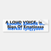 Bumperstickers Finse Proverb Yooper (Voorkant)
