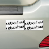 Bumperstickers losmaken! (Op auto)