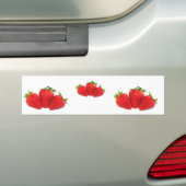 Bumperstickers met aardbeien (Op auto)