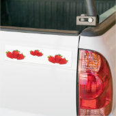 Bumperstickers met aardbeien (Op Truck)