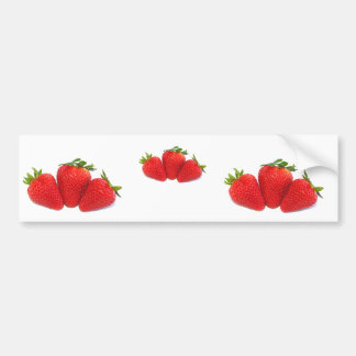Bumperstickers met aardbeien