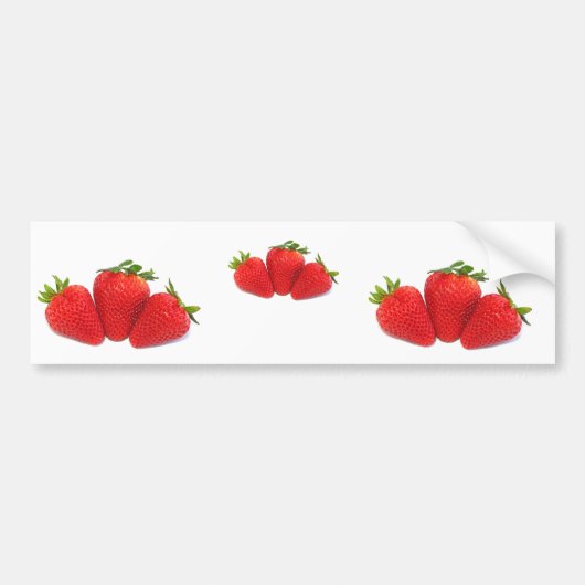 Bumperstickers met aardbeien (Voorkant)