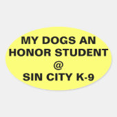 Bumperstickers Ovale Sticker (Voorkant)