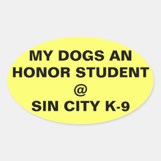 Bumperstickers Ovale Sticker