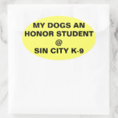 Bumperstickers Ovale Sticker (Tas)