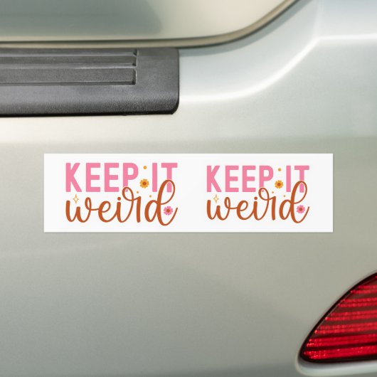 Bumperstickers raar (Op auto)