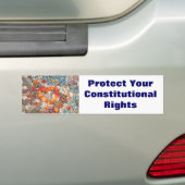 Bumperstickers ter bescherming van uw grondwetteli (Op auto)