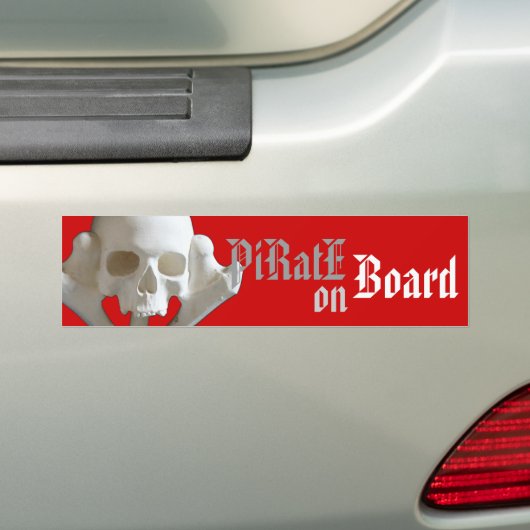 Bumperstickers van de schedel en de botpiraten (Op auto)
