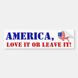 Bumperstickers Vlag Amerika houden ervan of laat h