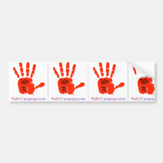 Bumperstickers voor 3-in-1-Wij R1-campagne