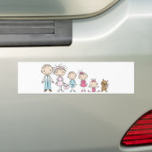 Bumperstickers voor gezinsstatistieken (Op auto)