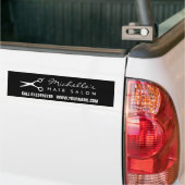 Bumperstickers voor kapsalon en herenkapper (Op Truck)