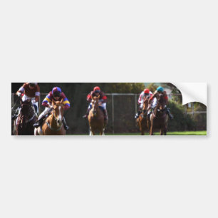 Bumperstickers voor paardenraces