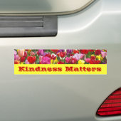 Bumperstickers Vriendelijkheid Tulpen Bloemen (Op auto)