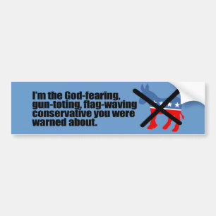 BUMPERTEMPLATE - God gevreesd voor conservatief Bumpersticker