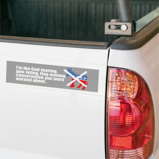 BUMPERTEMPLATE - God gevreesd voor conservatieve b Bumpersticker (Op Truck)