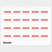 Bumpkin Stamp Ronde Sticker (Vel)
