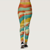 Bumps abstract ontwerp leggings (Achterkant)