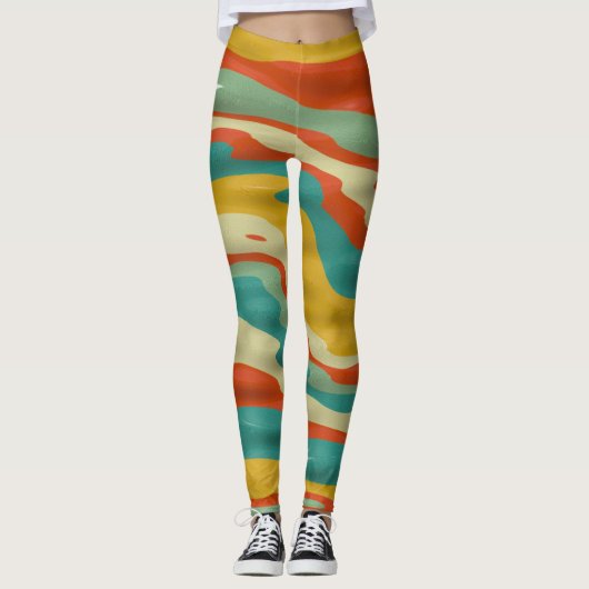 Bumps abstract ontwerp leggings (Voorkant)