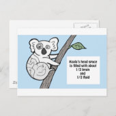 Bumpy Brains Koala Briefkaart (Voorkant / Achterkant)