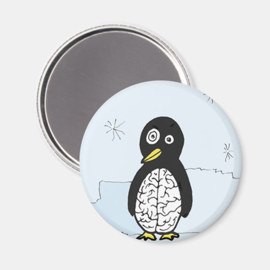 Bumpy Brains Penguin Magneet (Voorkant / Achterkant)
