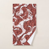 Bumpy rotsachtige koraal en witte vlekken bad handdoek (Handdoek)