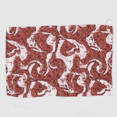 Bumpy rotsachtige koraal en witte vlekken golfhanddoek (Horizontaal)