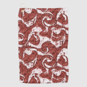 Bumpy rotsachtige koraal en witte vlekken golfhanddoek (Voorkant)