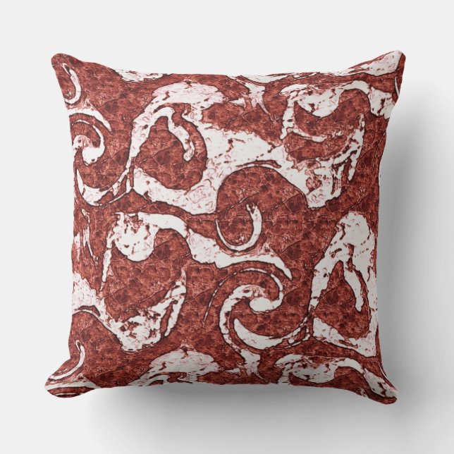 Bumpy rotsachtige koraal en witte vlekken kussen (Voorkant)