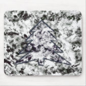 Bumpy sponsy texture mix in grijs wit dennenontwer muismat (Voorkant)