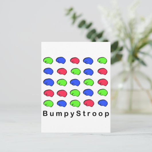 Bumpy Stroop Briefkaart (Staand voorkant)