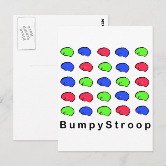 Bumpy Stroop Briefkaart (Voorkant / Achterkant)