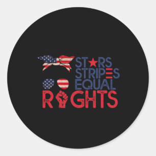 Bun American Flag Pro Choice Star Stripes Gelijk R Ronde Sticker
