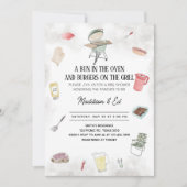 Bun and Burger Baby Shower Kaart (Voorkant)