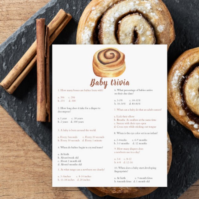 Bun baby shower - Baby Trivia Game (Creator heeft geüpload)