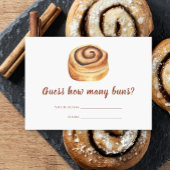 Bun Baby Shower Guess how many buns? Informatiekaartje
