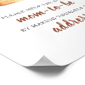 Bun baby shower Help de drukke moeder-to-be geadre Poster (Hoek)