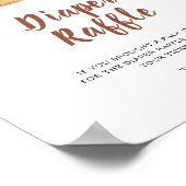 Bun baby shower - luierverloting poster (Hoek)