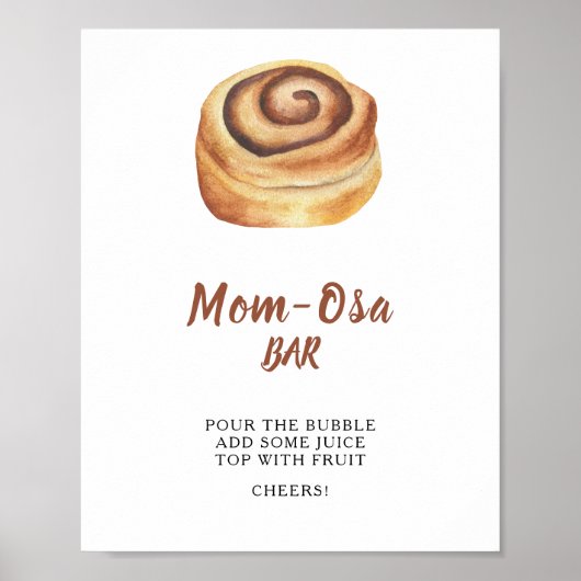 Bun baby shower - Mimosa bar Poster (Voorkant)
