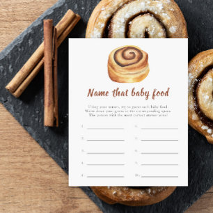 Bun baby shower - Noem dat baby voedsel